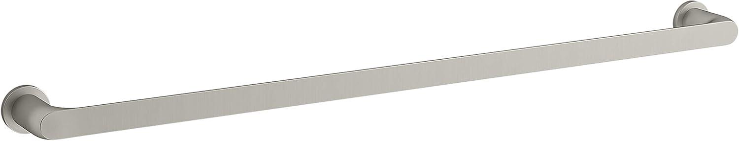 Vibrant Brushed Nickel 30" Wall Mounted Towel Bar