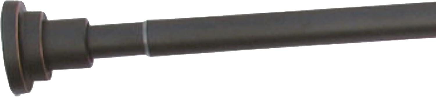 Design House Classic Adjustable Straight Tension Shower Curtain Rod for Bathroom