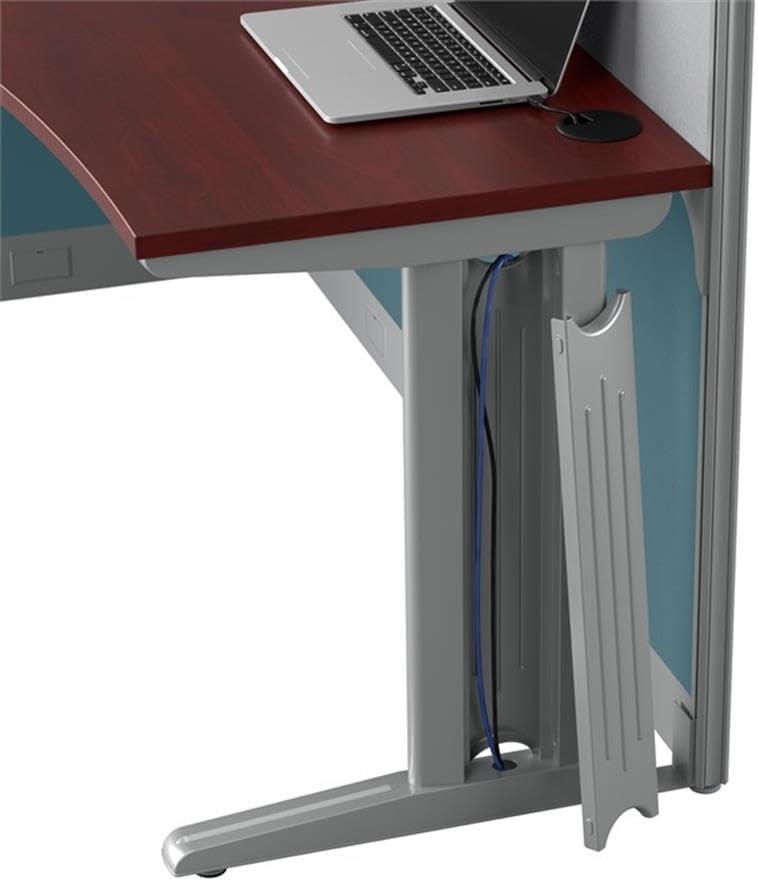 Bush Business Furniture Office in an Hour 2 Person L Shaped Cubicle Desks with Storage, Drawers, and Organizers