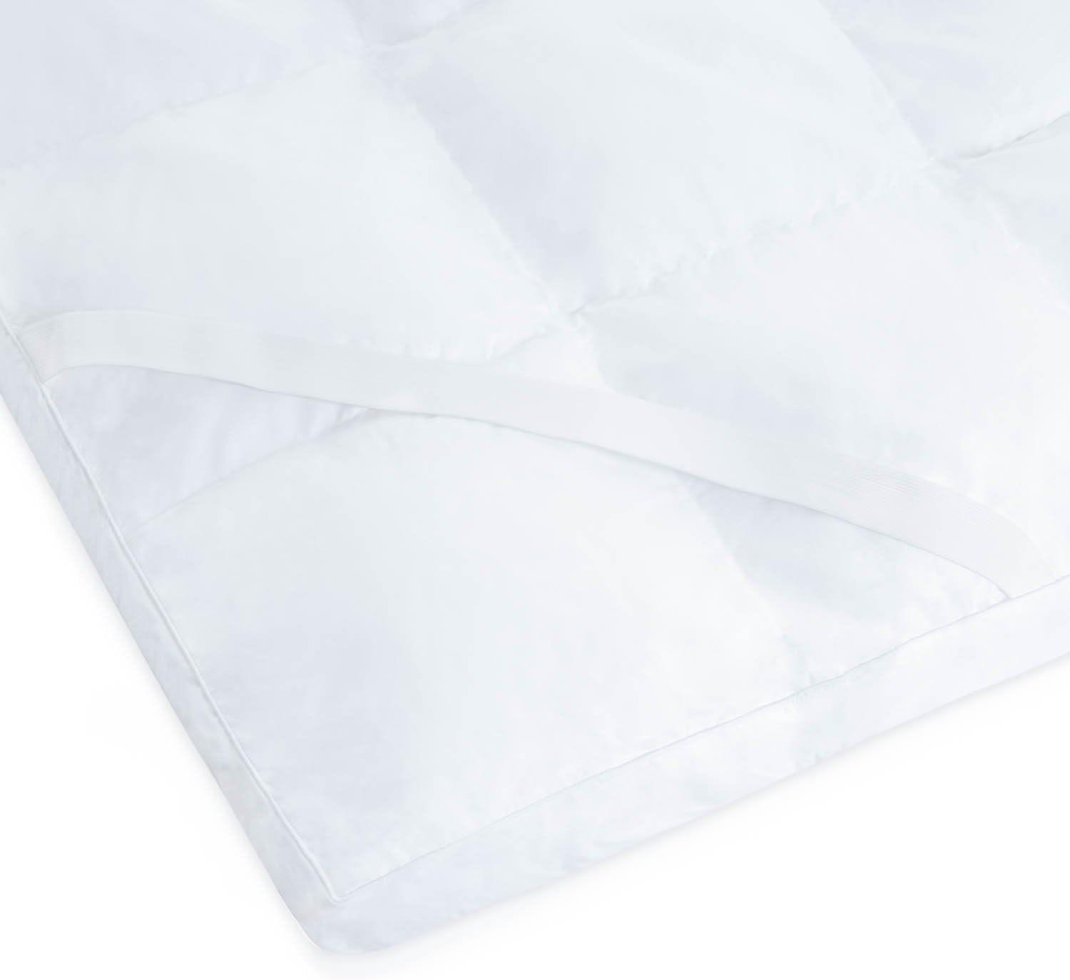 Twin XL White Wool Down Alternative Featherbed