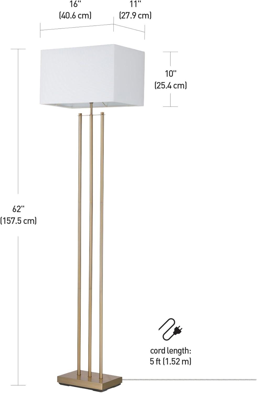 Soho 62'' Matte Brass Floor Lamp