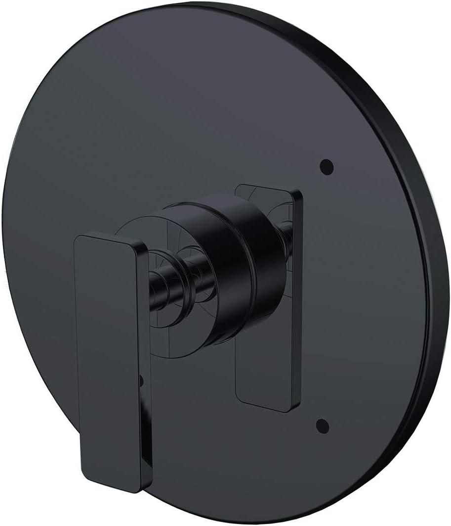 Modern Matte Black Lever Shower Valve Trim Kit with Precision Control