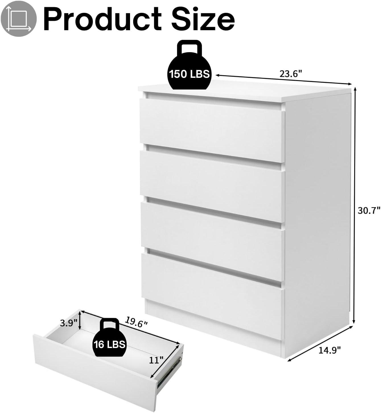 Wade Logan® Braegan 24'' W 4 - Drawer Dresser