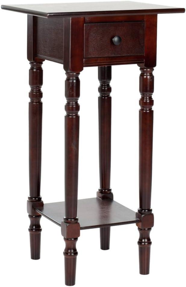 Sabrina End Table - AMH5704D - Dark Cherry - Safavieh Couture