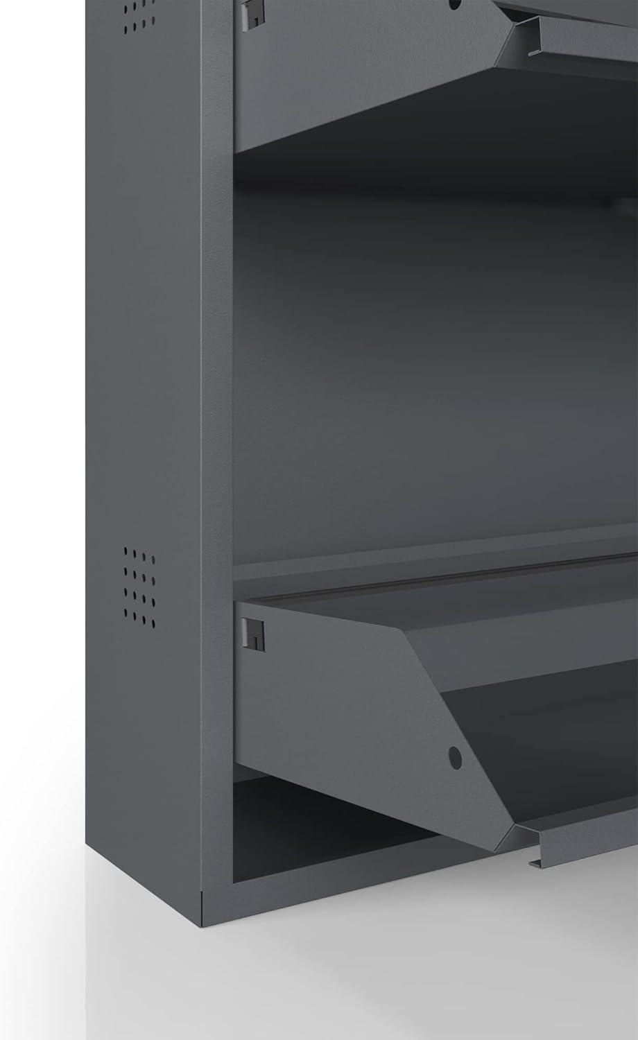 CEHA USA Antibacterial 4 Tier metal shoe cabinet side holes