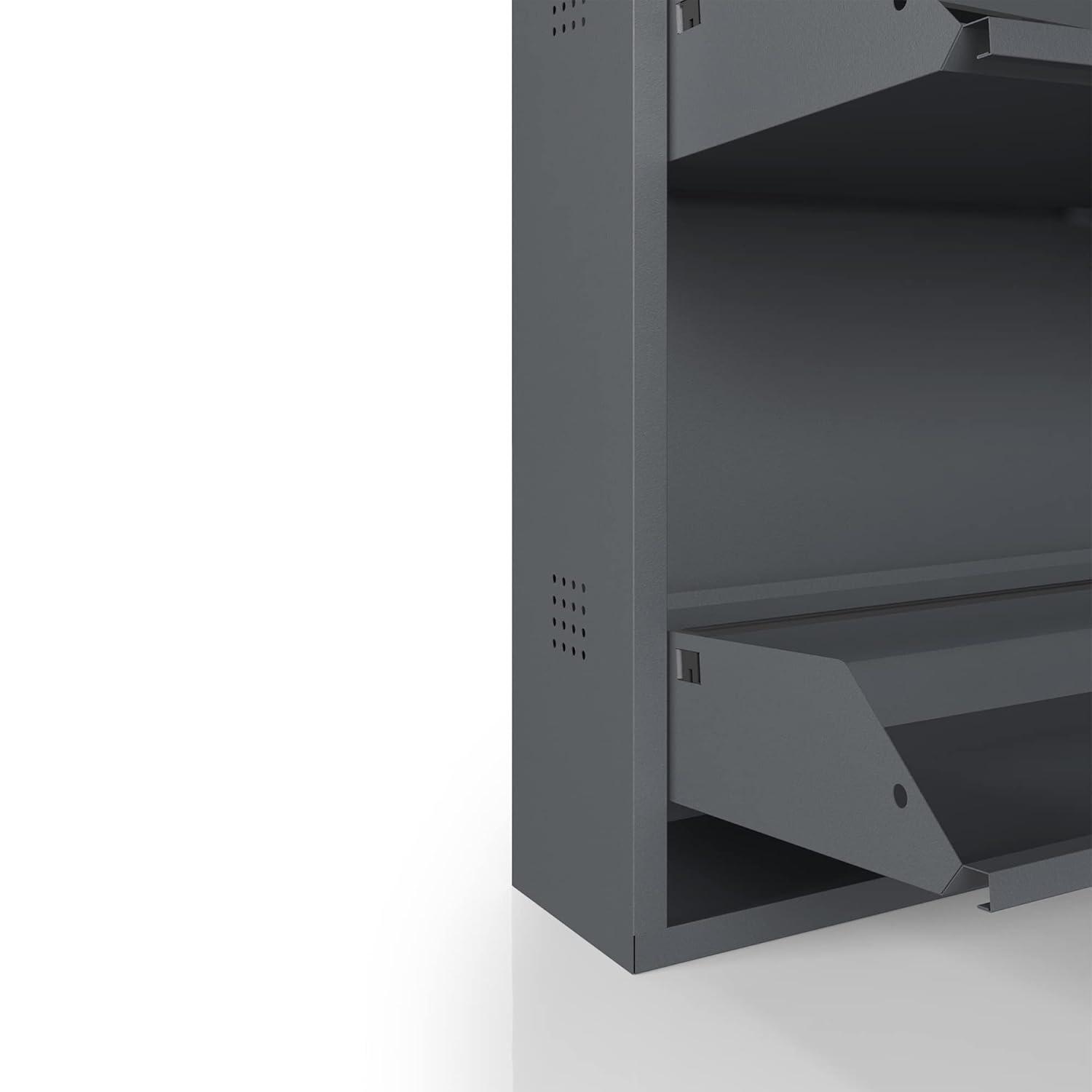 CEHA USA Antibacterial 4 Tier metal shoe cabinet side holes