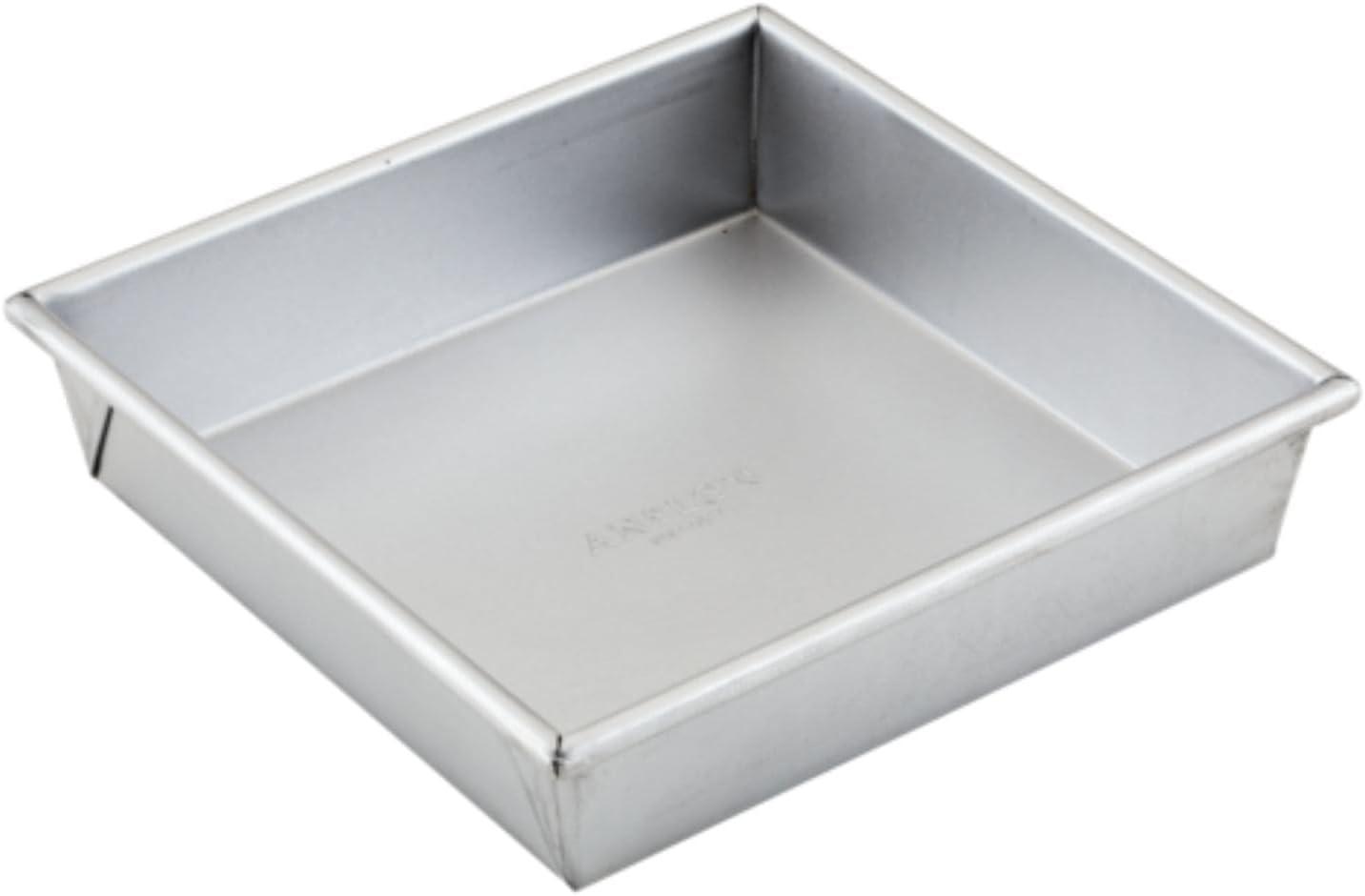 Anolon Pro-Bake Bakeware Aluminized Steel Square Cake Pan, 9 Inch, Silver