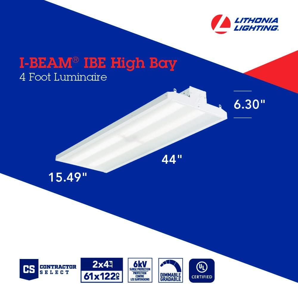 Lithonia Lighting Dimmable Rectangle High Bay Ceiling Light