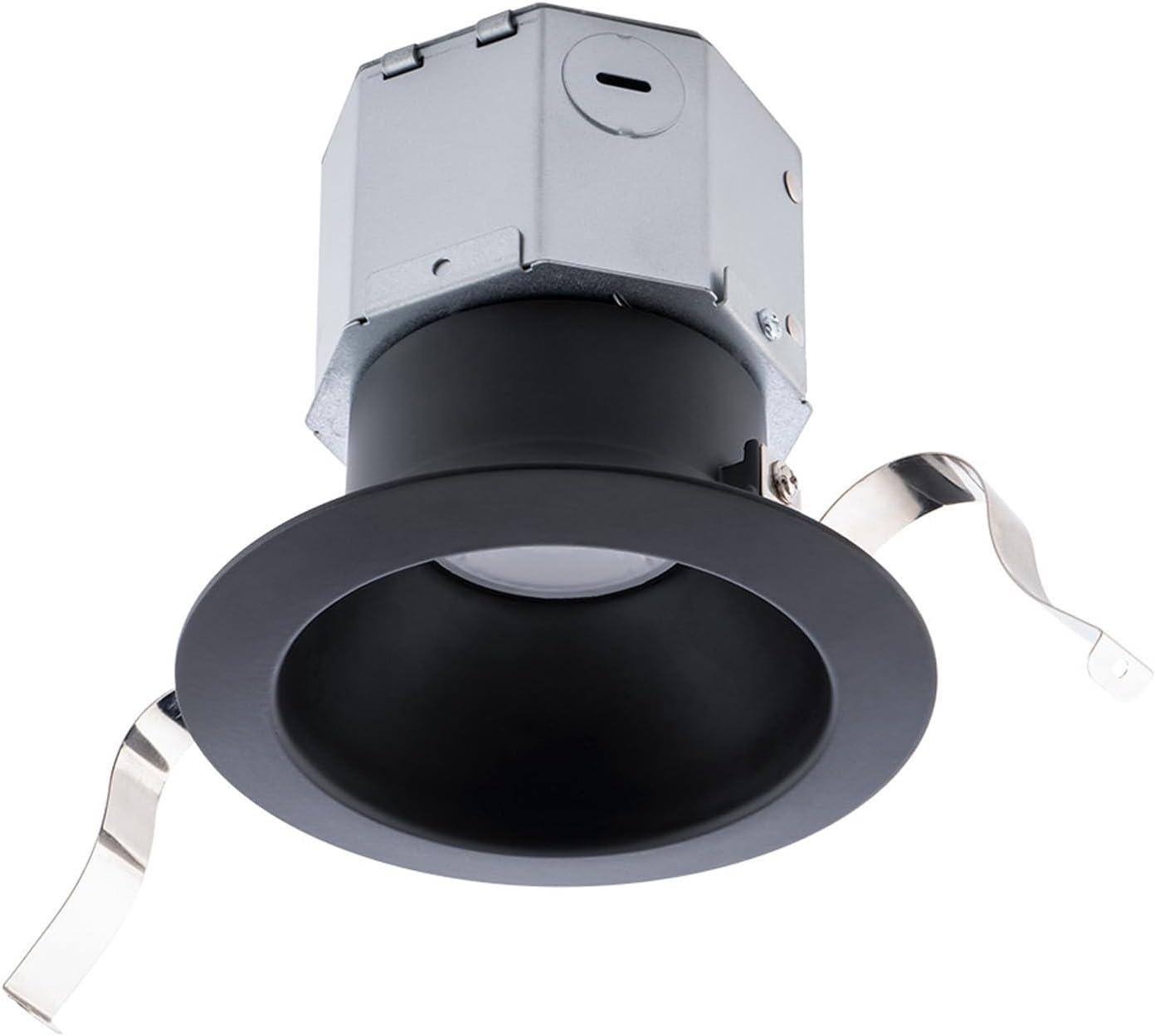 Black Aluminum 4in LED Round Recessed Light Kit