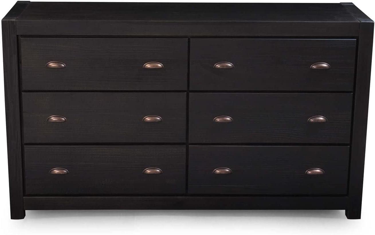 Montauk Solid Wood 59.5'' W 6 - Drawer Dresser