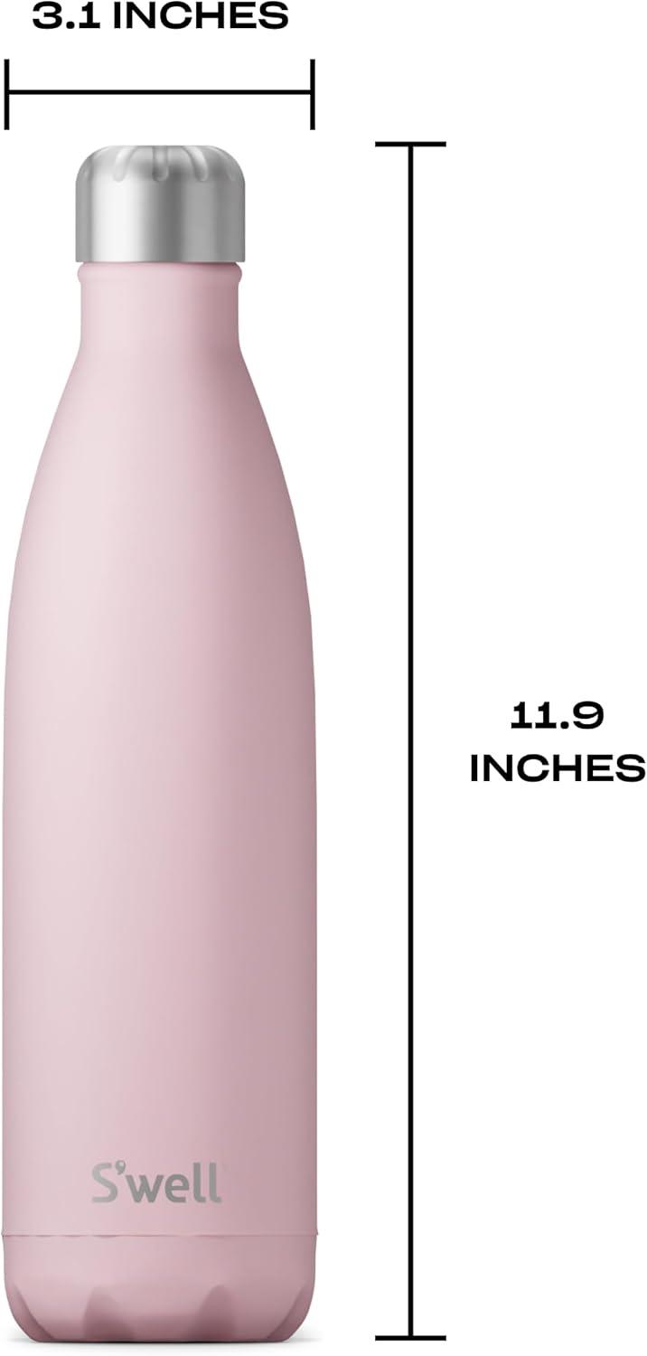 Pink Topaz 25oz Stainless Steel Vacuum Insulated Water Bottle