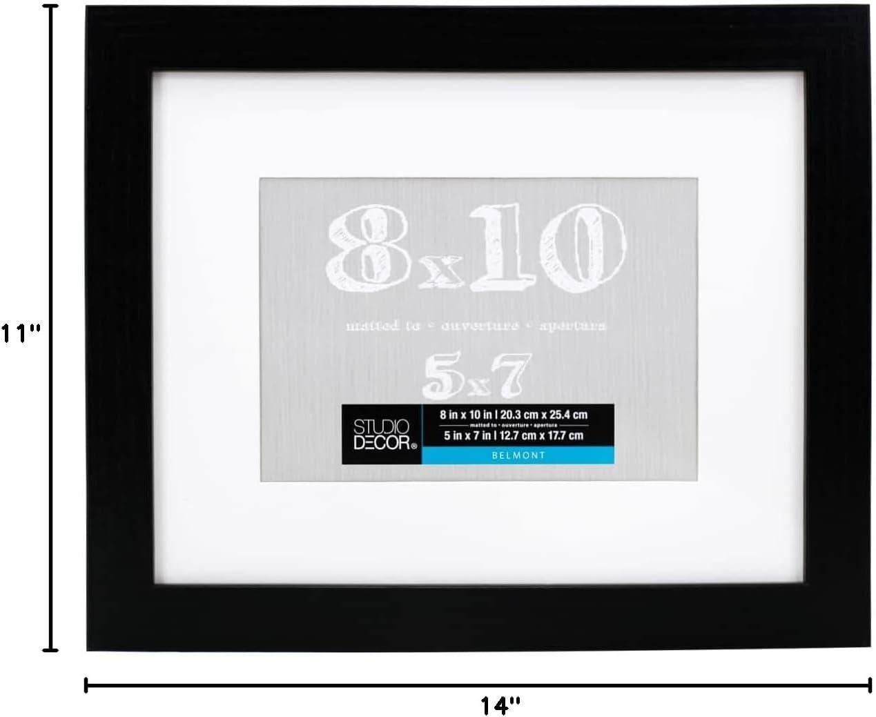 Black Belmont Frame with Mat by Studio Décor®