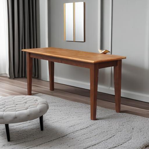 Brookshire Bench - Cinnamon/Espresso - International Concepts: Hardwood Frame, 400lb Capacity, Two-Tone Finish