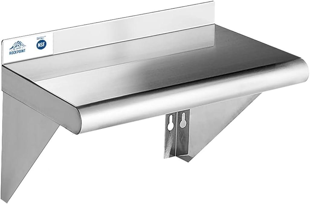 GRIDMANN NSF Stainless Steel Wall-Mount Shelf by Latitude Run