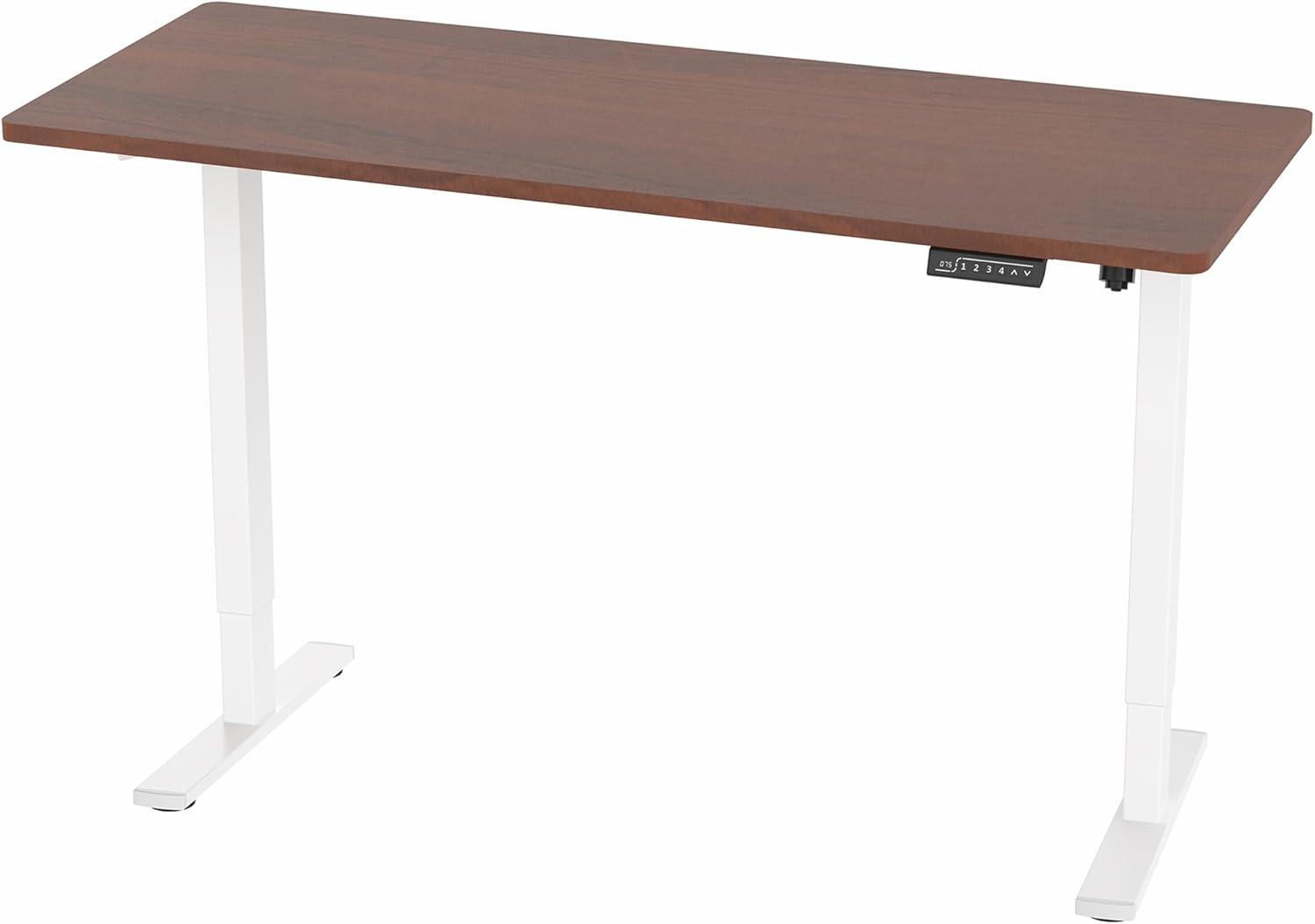 VIVO Single Motor Electric Desk with Push Button Memory Controller