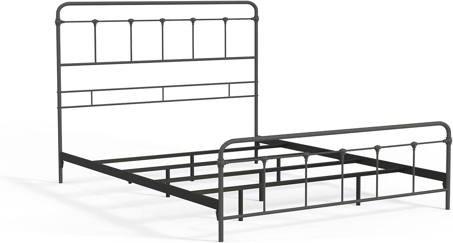 eLuxury Modern Industrial Metal Cordova Bed Frame