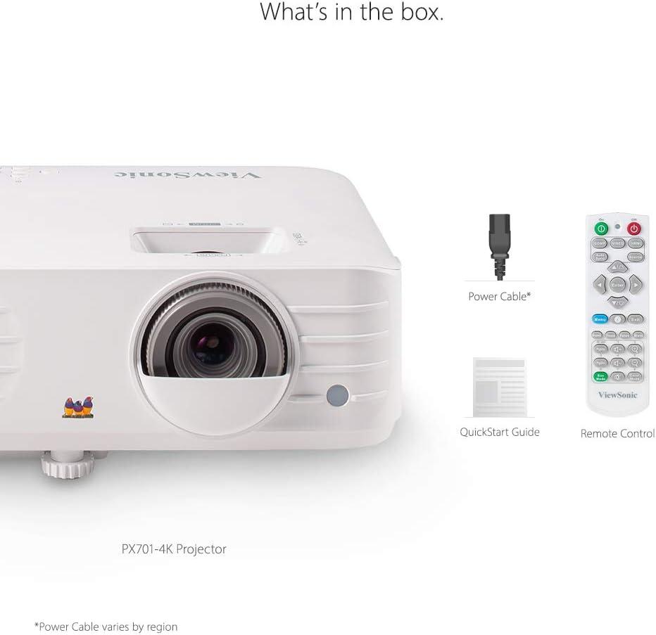 Manufacturer Refurbished - ViewSonic 240Hz 4.2ms Home Theater Projector PX701-4K True 4K UHD 3200 Lumens  (CR)