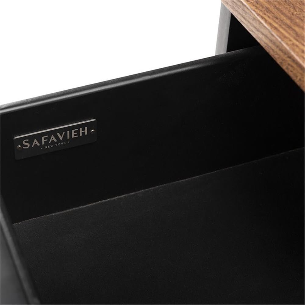Maruka Bench with Storage - Brown/Grey - Safavieh