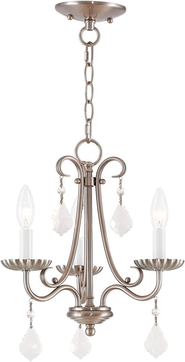 Livex Lighting Daphne 3 - Light Chandelier in  Brushed Nickel
