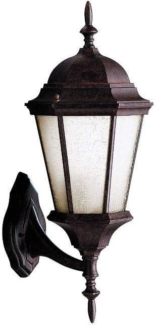 Madison 22.75" 1 Light Outdoor Wall Light with Clear Beveled Glass in Black