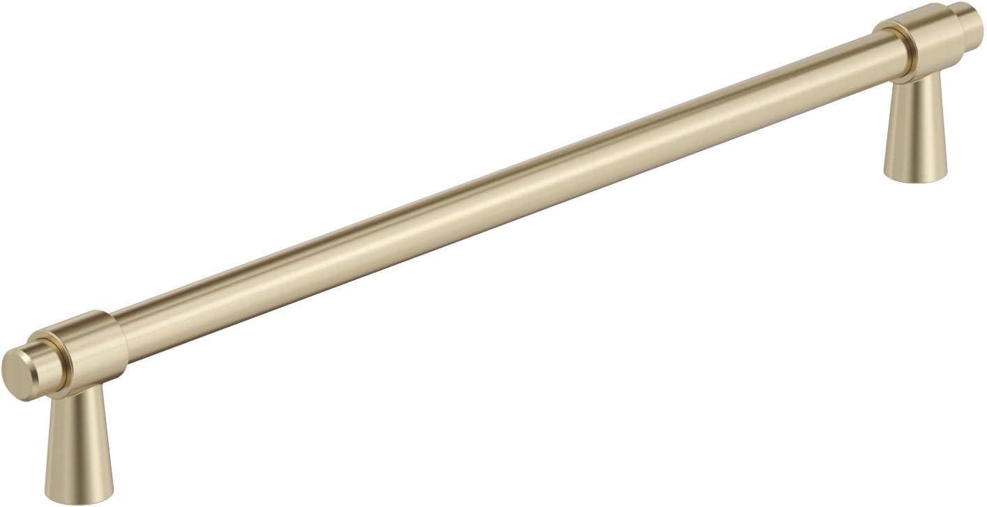 Amerock Destine 8-13/16 inch (224mm) Center-to-Center Golden Champagne Cabinet Pull