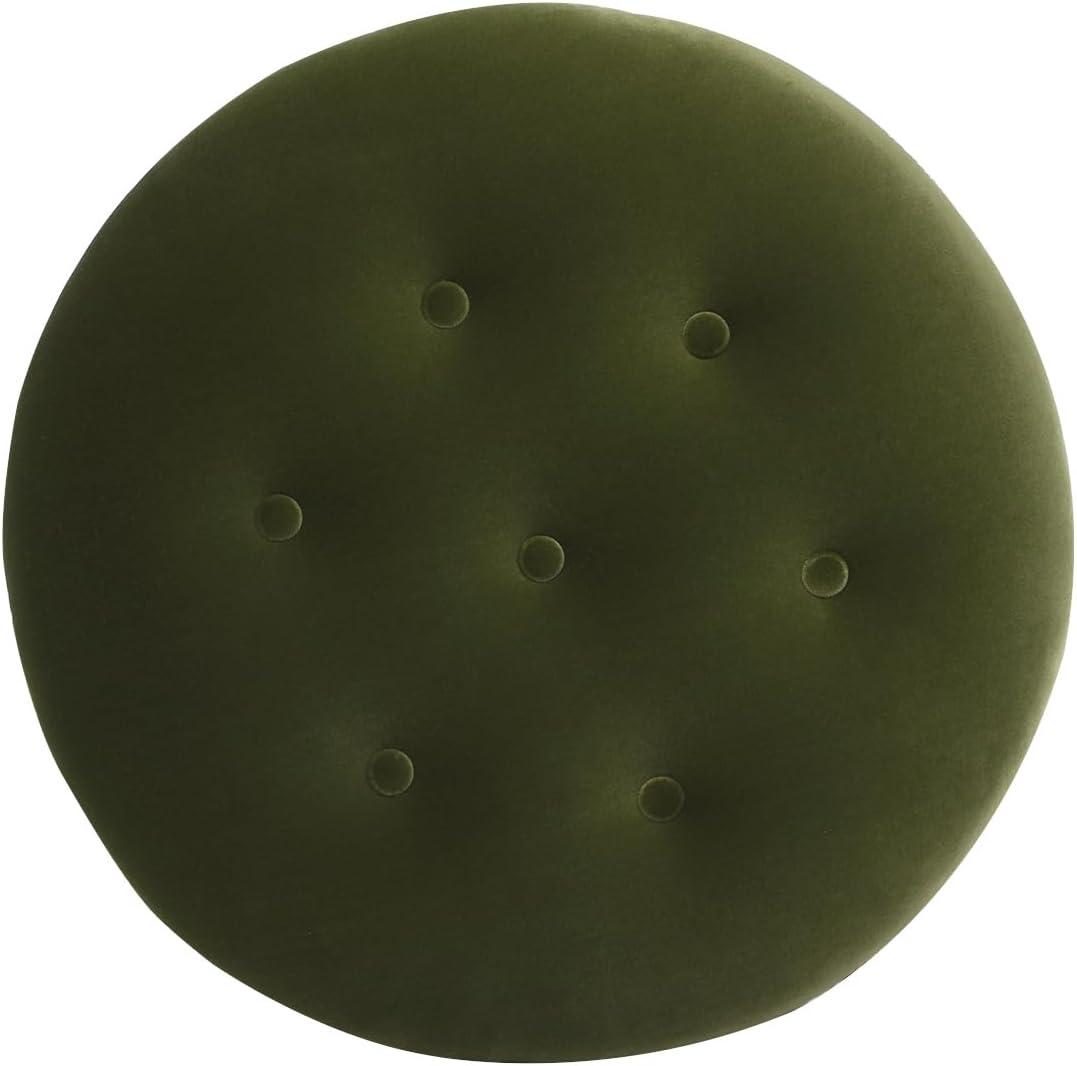 Jennifer Taylor Home Yolanda 24" Upholstered Round Accent Ottoman