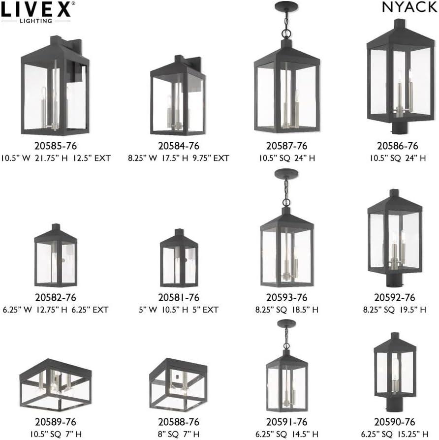 Livex Lighting Nyack 1 - Light Wall Light in  Brushed Nickel