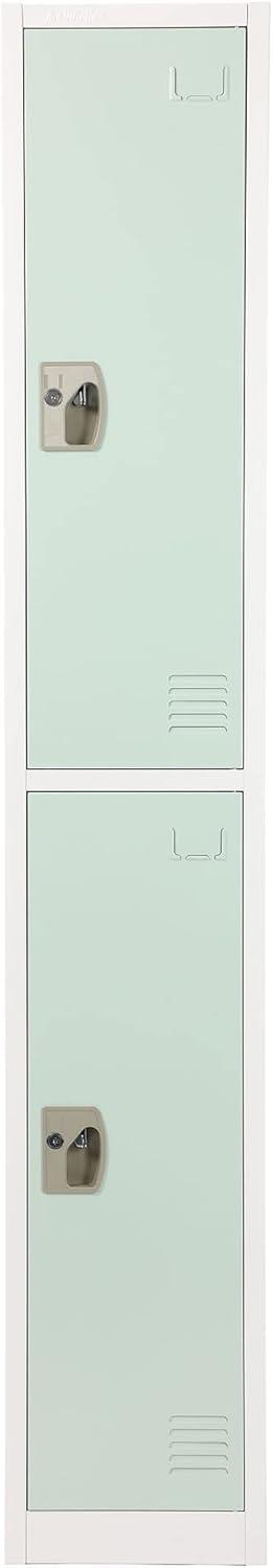 AdirOffice 12'' Wide Steel 2-Tier School and Gym Locker