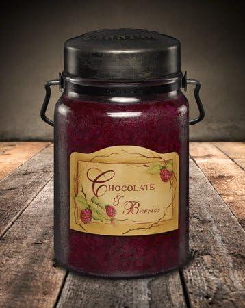 Chocolate & Berries Rustic Scented Jar Candle, 26 Oz