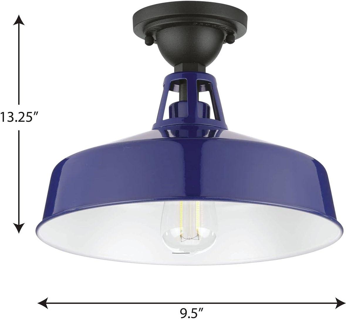 Progress Lighting - One Light Semi Flush Mount - Outdoor - Cedar Springs -