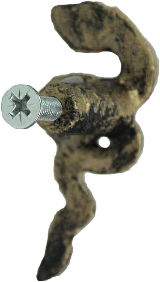 Zeckos Set of 6 Gold Gothic Snake Drawer Pulls - 2.25" x 1" - Cabinet Decor