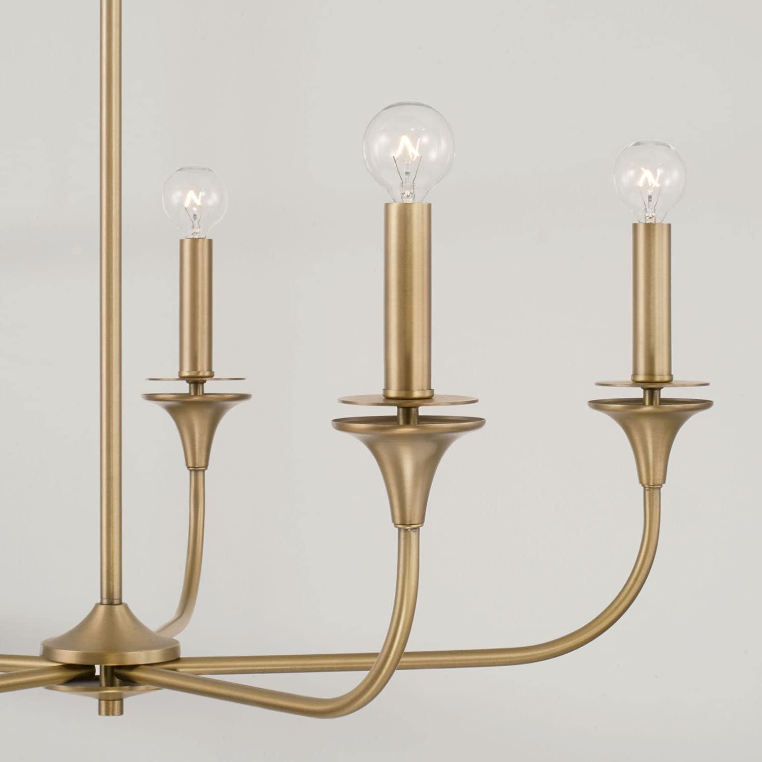 Capital Lighting 448951 Presley 5 Light 31" Wide Candle Style Chandelier - Brass