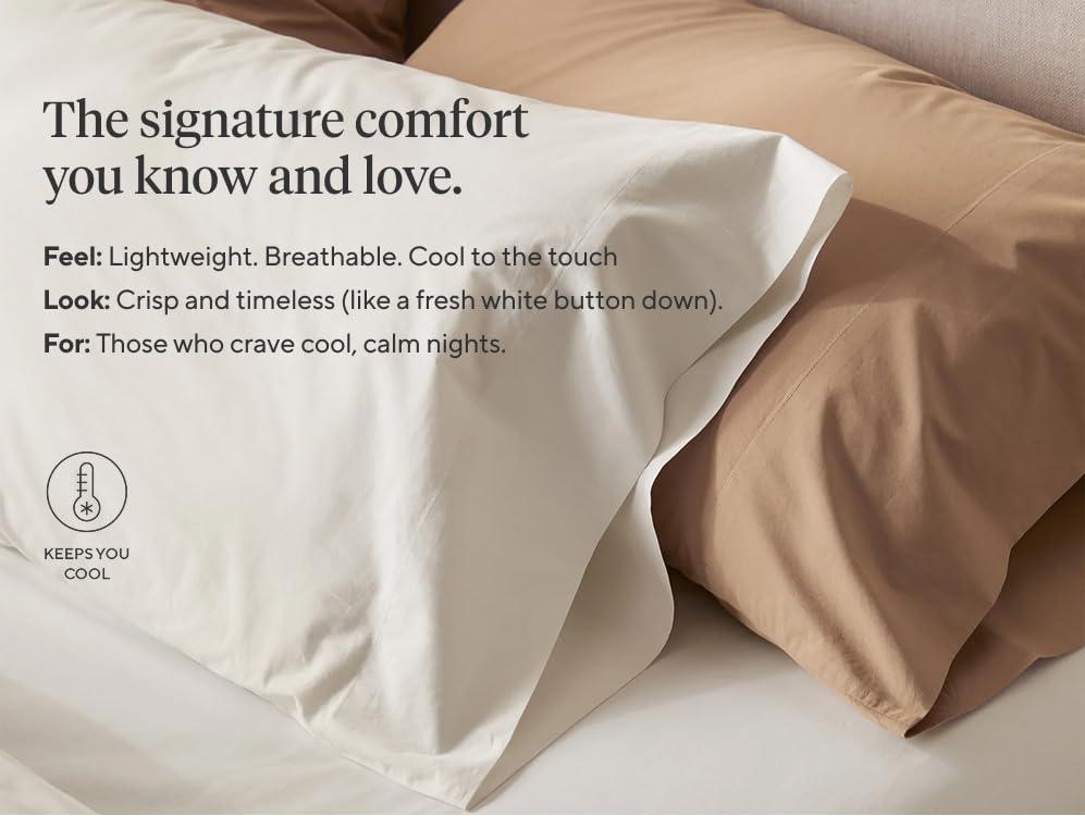 Refined Organic Percale Sheet Set