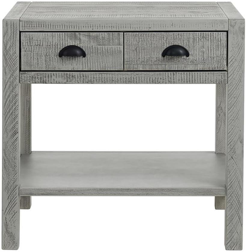 Arden 28" W Bohemian Style Rectangular Nightstand With 2 Drawers 1 Open Shelf With Hidden Fasteners