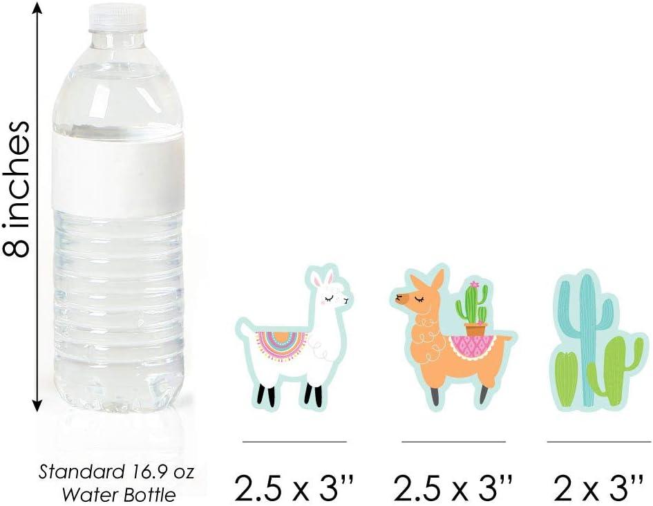 Big Dot of Happiness Whole Llama Fun - DIY Shaped Llama Fiesta Baby Shower or Birthday Party Cut-Outs - 24 Count