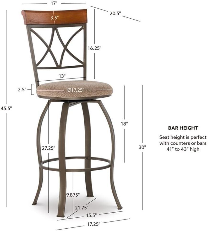 Hamilton 3pc Swivel Pub Set