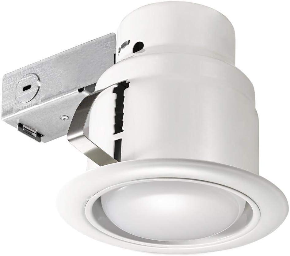 Slimline Integrated LED 6 in Round  Canless Recessed Light for Kitchen Bathroom Livingroom, White Soft White