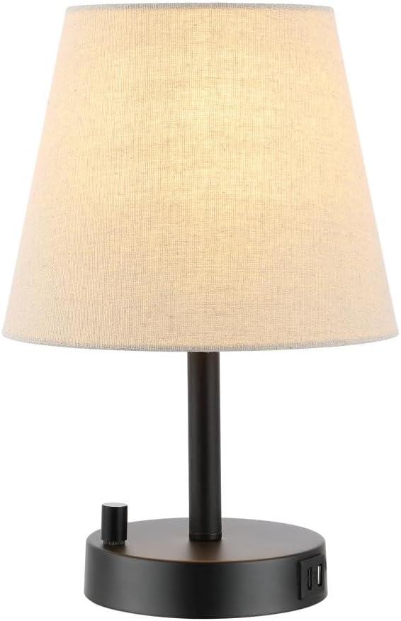 Dexter Table Lamp W/ USB Port - 13.5 Inch Height - TBL4460 - Black - Safavieh