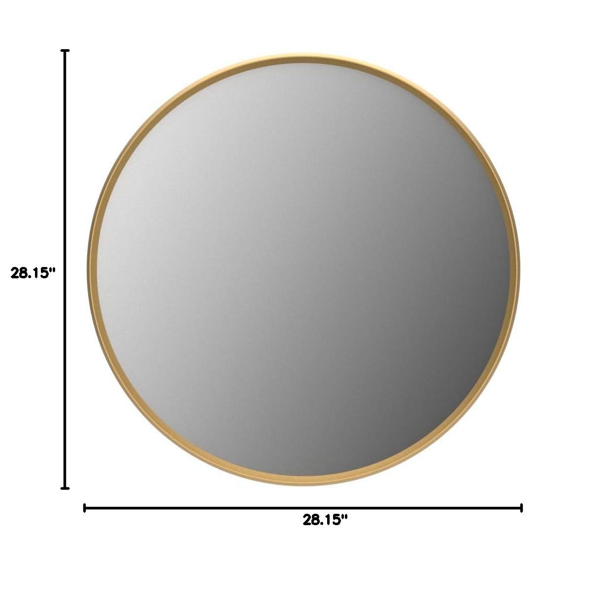 Essential Round Wall Mirror, Bathroom/Vanity Mirror with Frame