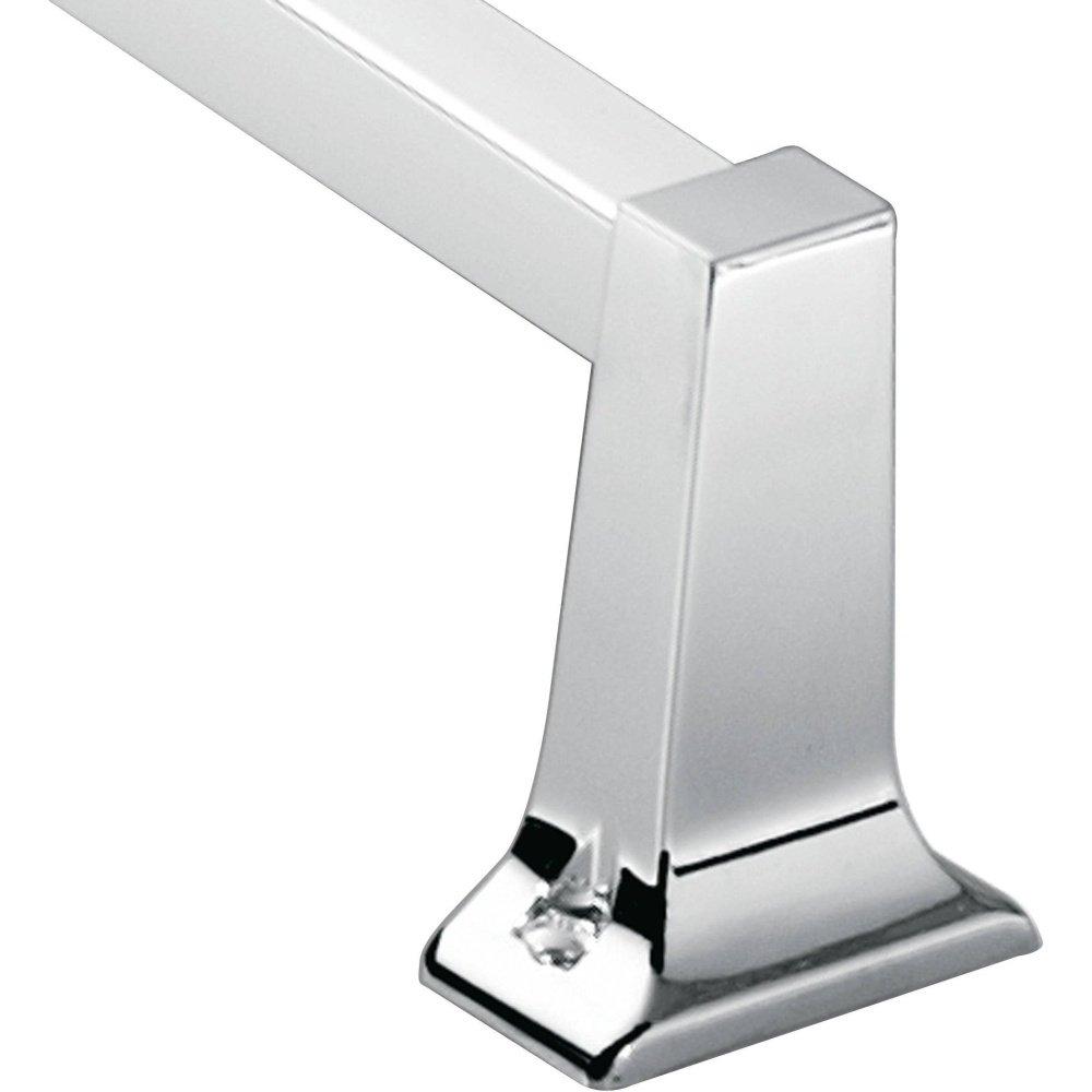 Chrome 24-Inch Modern Wall Mounted Towel Bar