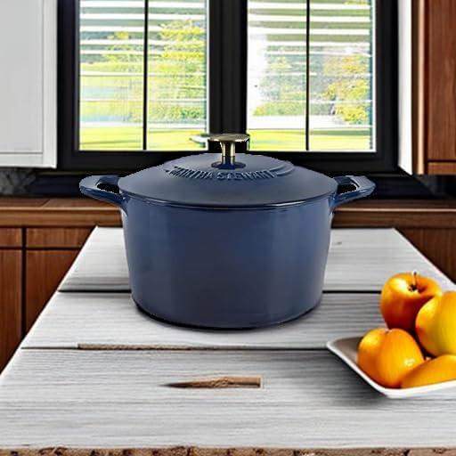 Martha Stewart Gatwick 7qt Enamel Cast Iron Dutch Oven