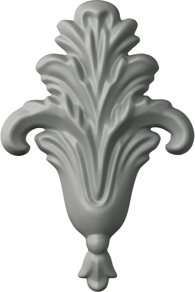 Small Primed Polyurethane Foliage Onlay Accent Piece