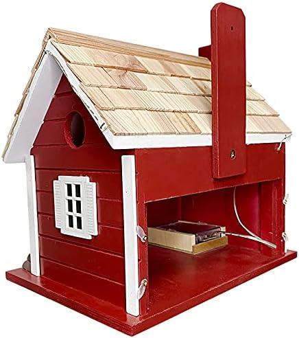 Home Bazaar Holiday Offerings Christmas Cape 10 in x 10.25 in x 7 in Birdhouse