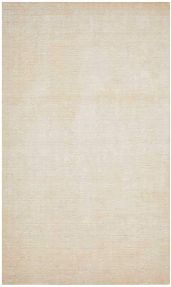 Solo Rugs Knotted, 5' x 8' Lodhi Contemporary Solid Hand Loomed Area Rug, Sepia
