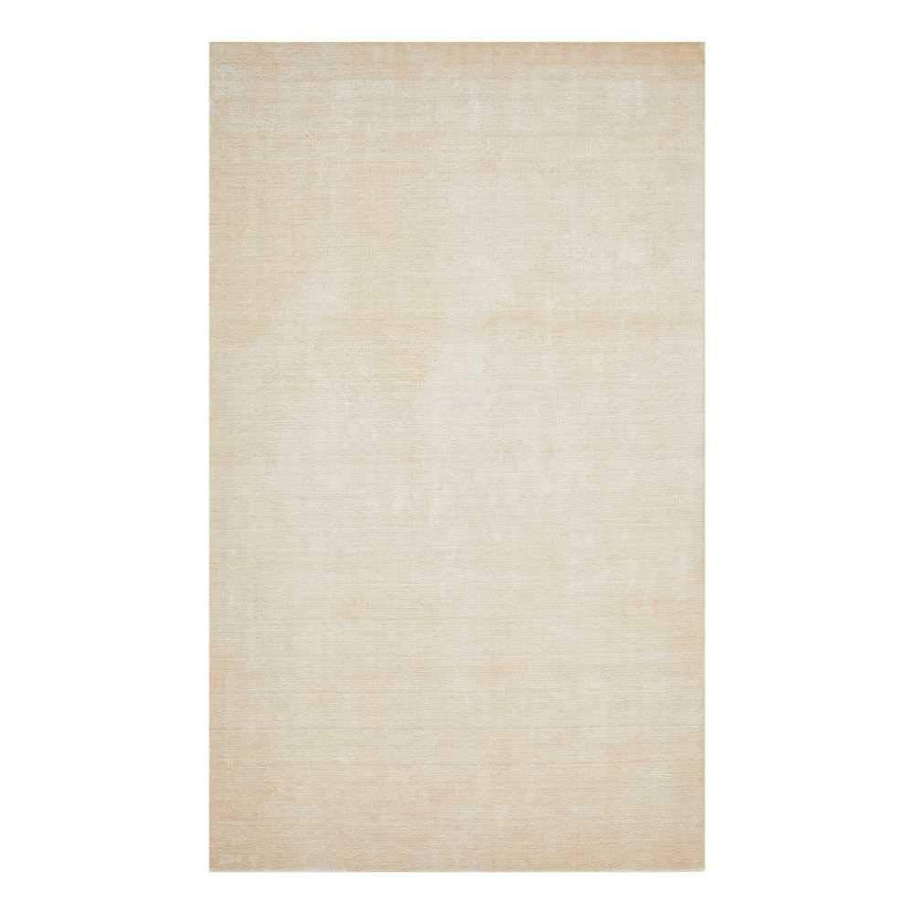 Solo Rugs Knotted, 5' x 8' Lodhi Contemporary Solid Hand Loomed Area Rug, Sepia