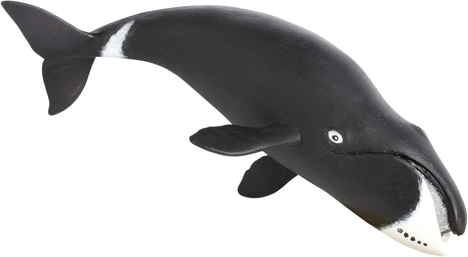 Safari Ltd. Bowhead Whale Figurine - Lifelike 8.25" Model Figure - Educational Toy for Boys, Girls, and Kids Ages 3+