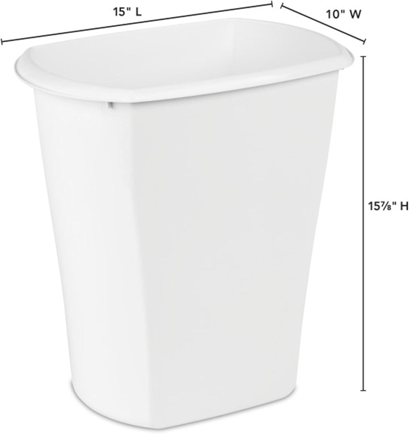Sterilite Rectangular Wastebasket Open Top Trash Bin, 6 Pack | Wayfair