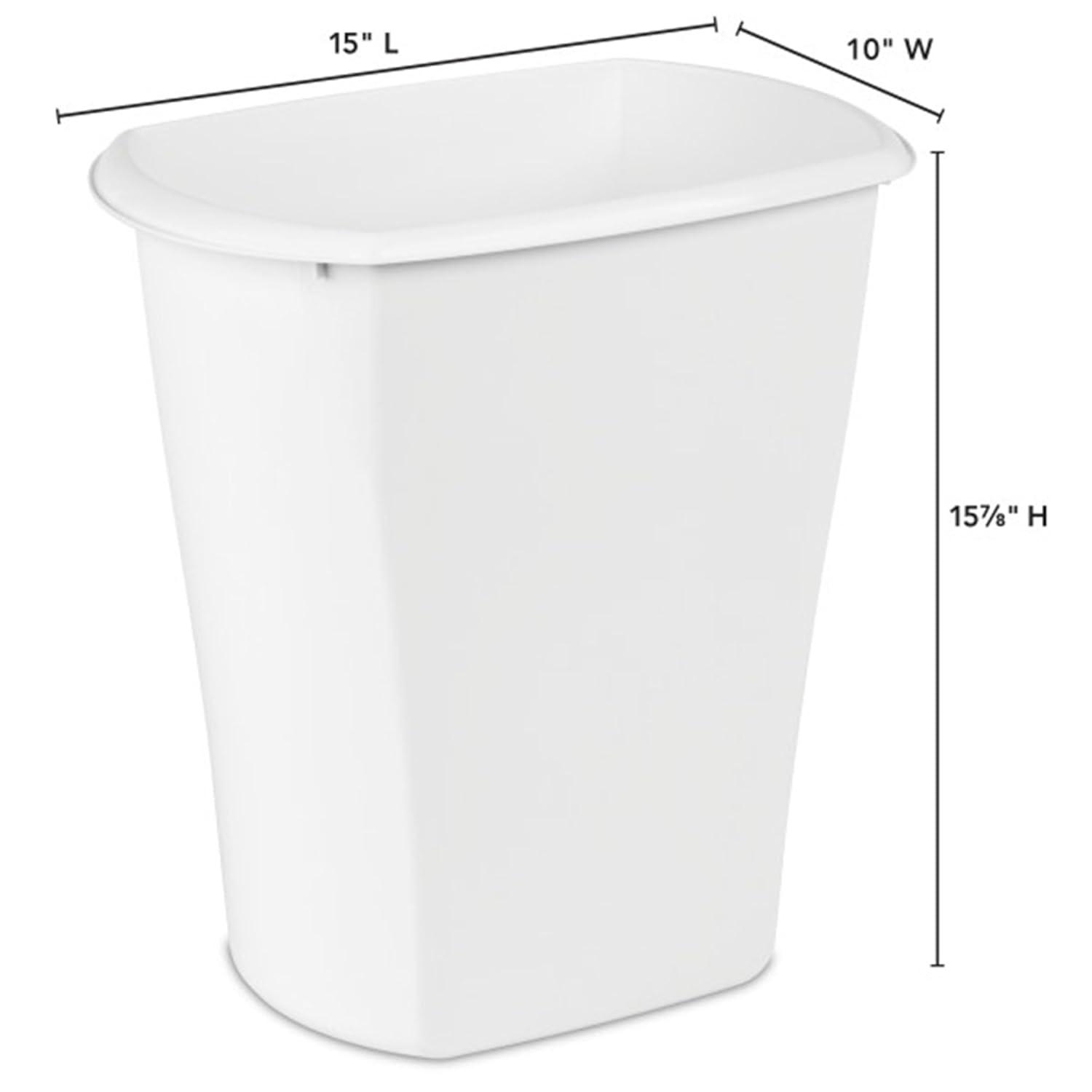 Sterilite Rectangular Wastebasket Open Top Trash Bin, 6 Pack | Wayfair