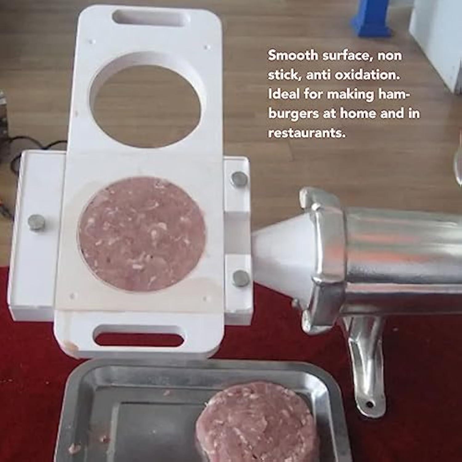 White Non-Stick Plastic Hamburger Press Patty Maker