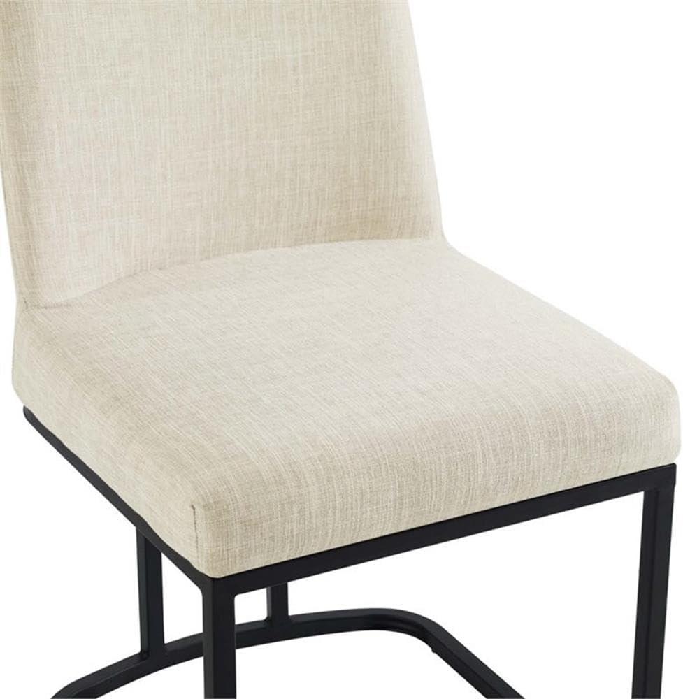 Modway Amplify Sled Base Upholstered Fabric Dining Side Chair